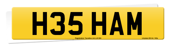 Registration number H35 HAM